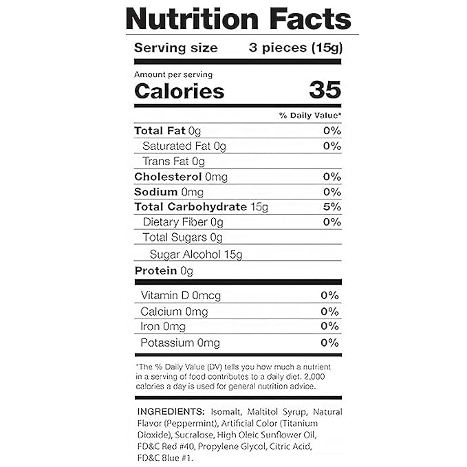 Sugar Free Peppermint Starlight Candy - 1 Pound Bulk Bag (Approx 90 Count) - Individually Wrapped - Valentines Day & Holiday Peppermint Mints- Keto & Diabetic Friendly Sugarless Hard Candy