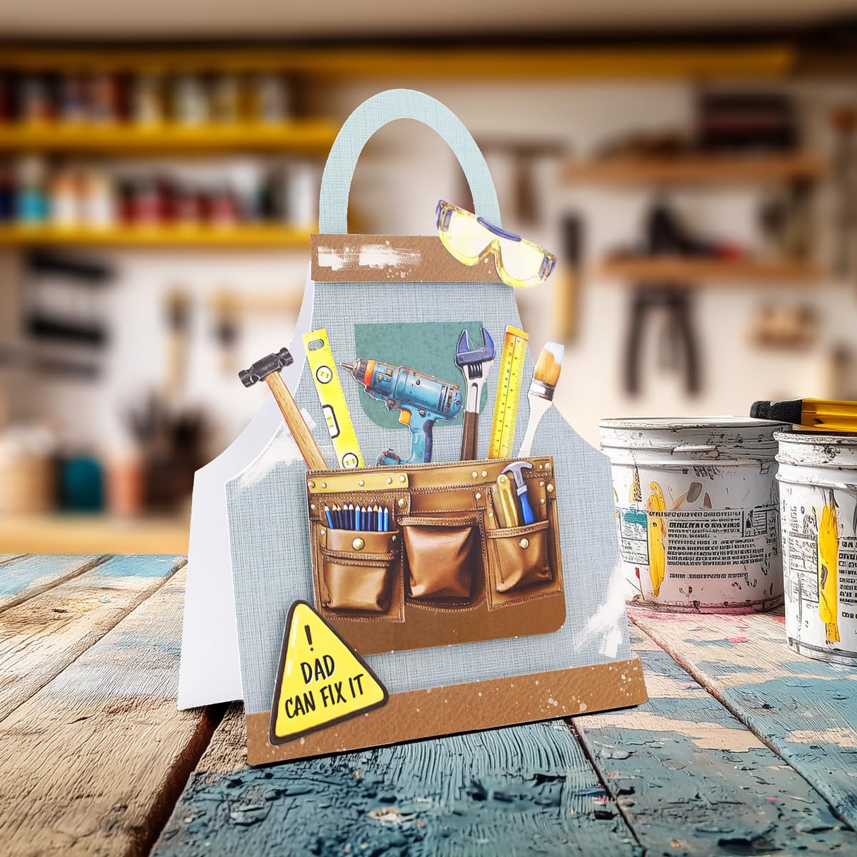 Katy Sue Handy Hobby Aprons Card Making Kit. Contains 8 Shaped Cards, 2 Sheets Die Cut Decoupage, Sticky Foam Pads, Instructions & 8 Envelopes. Apron-Themed Card Making Kits for Adults