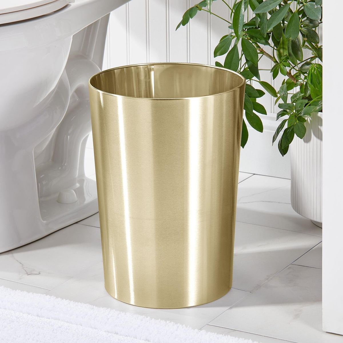 Stainless Steel Round Metal Trash Can