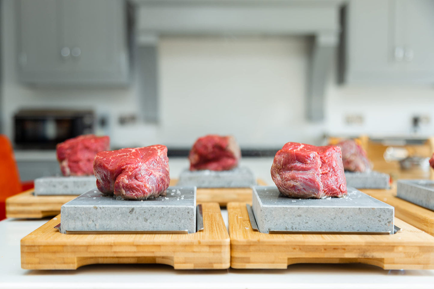 Black Rock Grill Steak Stone Cooking Experience - Premium Gift Set with Steak Knife, and Protective Gloves