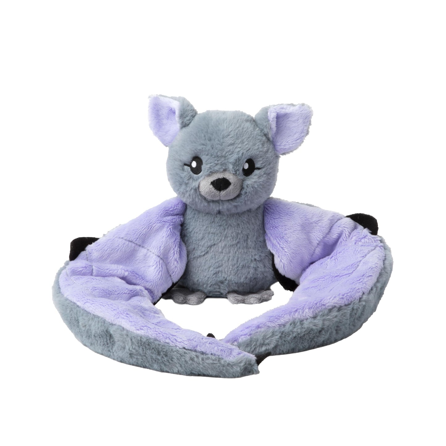 HUGIMALS Hugarounds Berkeley the Bat 2.5 lb Microwaveable & Freezable Weighted Plush Neck & Shoulder Wrap | Soothing, Comforting Hugs for Self-Care & Relaxation | Unscented for Ages 2+