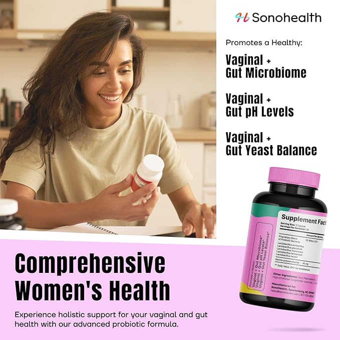 BioBloom Vaginal Probiotics for Women | pH Balance with Prebiotics & Lactobacillus Probiotic Blend Women's Vaginal Health Supplement | Promote Healthy Vaginal Odor & Flora (30 Servings)
