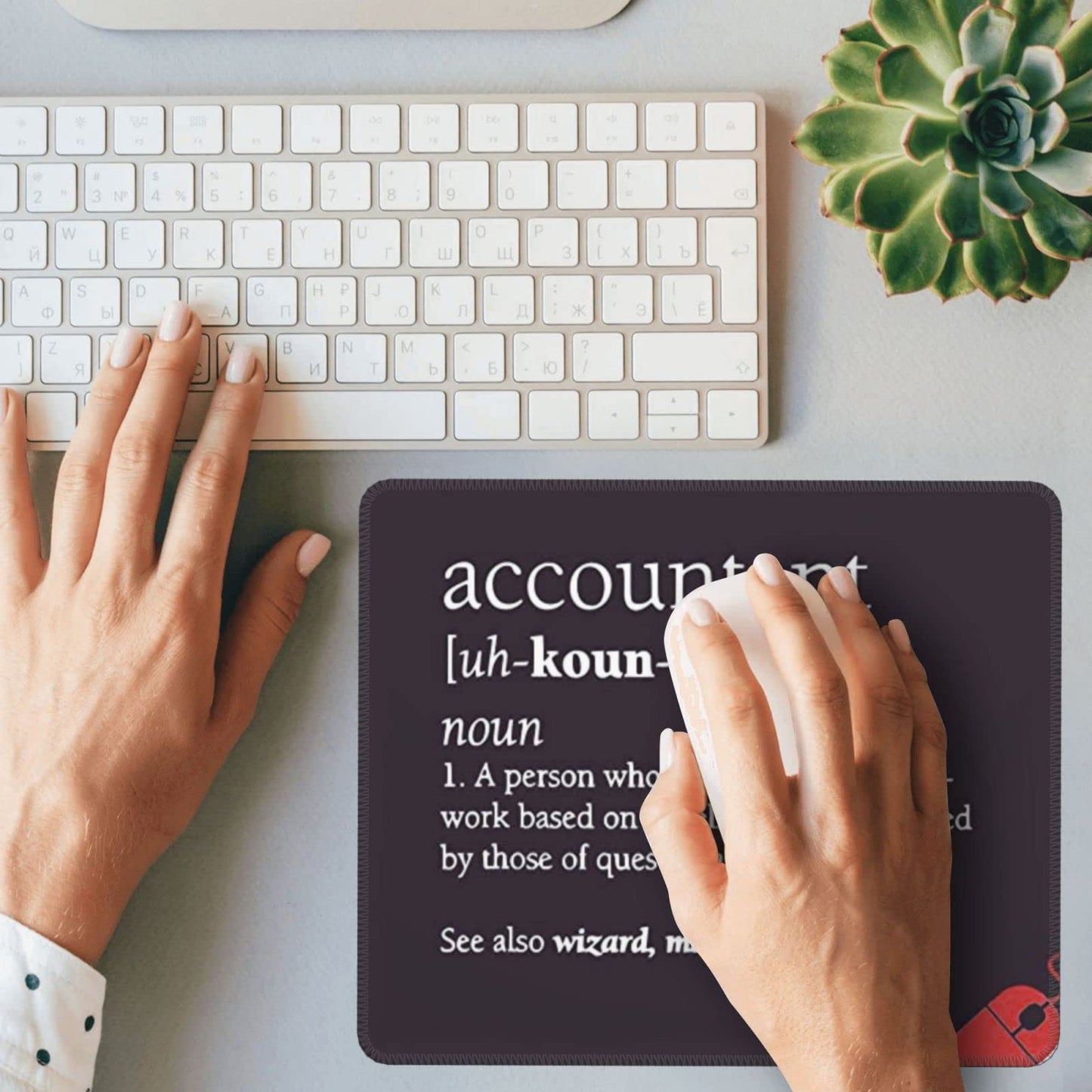 Novelty Accounting Mousepad Accountants Mouse Pad - Accountant Accounting Gift Mug Cup Mousemat 9.2 Inch Mouse Mats Colleague Gifts Funniest