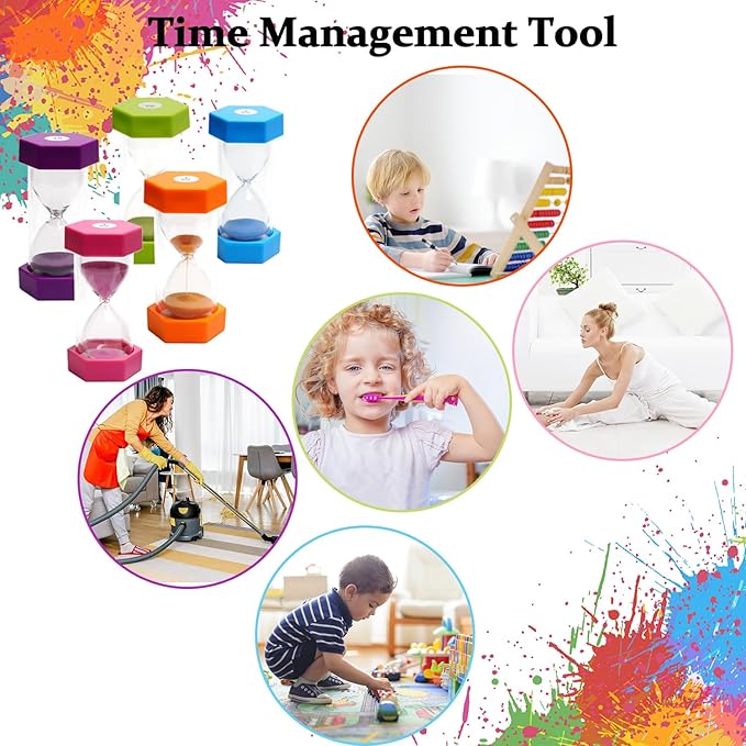 30 Minutes, Sand Timer, Hourglass Sand Timer, Kitchen Timer Digital for Cooking, Clock Timer, for Games, Classroom, Kitchen, Toothbrush Timer, Decoration, Blue