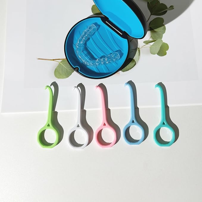 20PCS Aligner Remover Tool,5 Colors Clear Aligner Removal Tool for Invisalign Removable Retainers, Aligners,Braces Removal Kit
