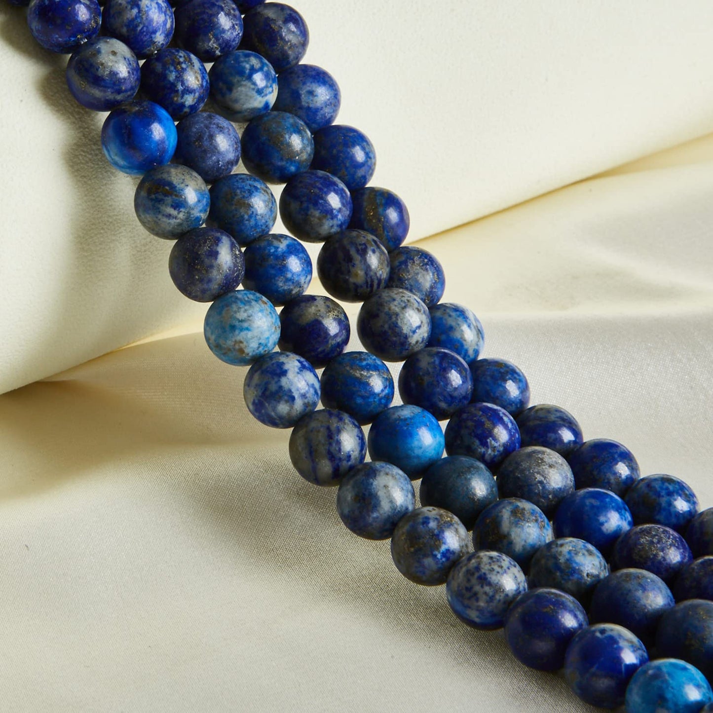 35pcs 10mm Natural Lapis Lazuli Beads Gemstone Beads Round Loose Beads for Jewelry Making