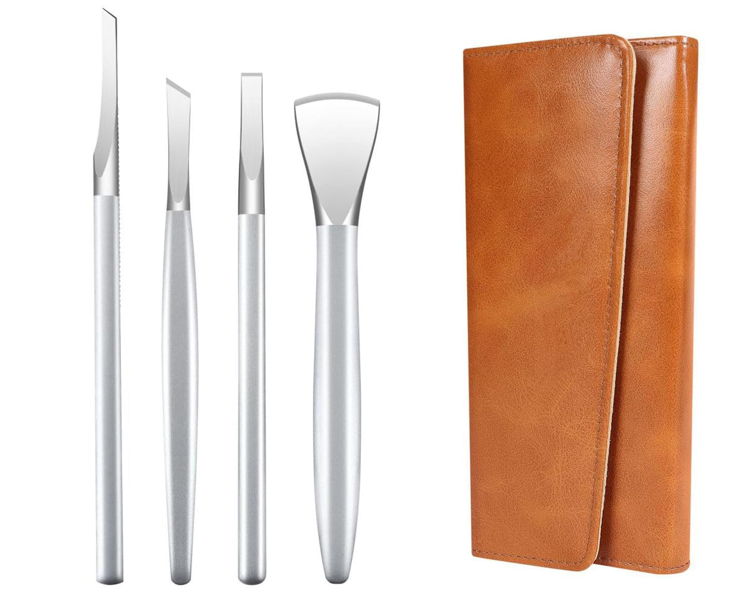 Ingrown Toenail Removal Kit, Pedicure Tools Kit Professional Knife Set Stainless Steel Ingrown Toenail Tool Foot Care Tools Nail Cuticle Remover (4 Pcs Set)