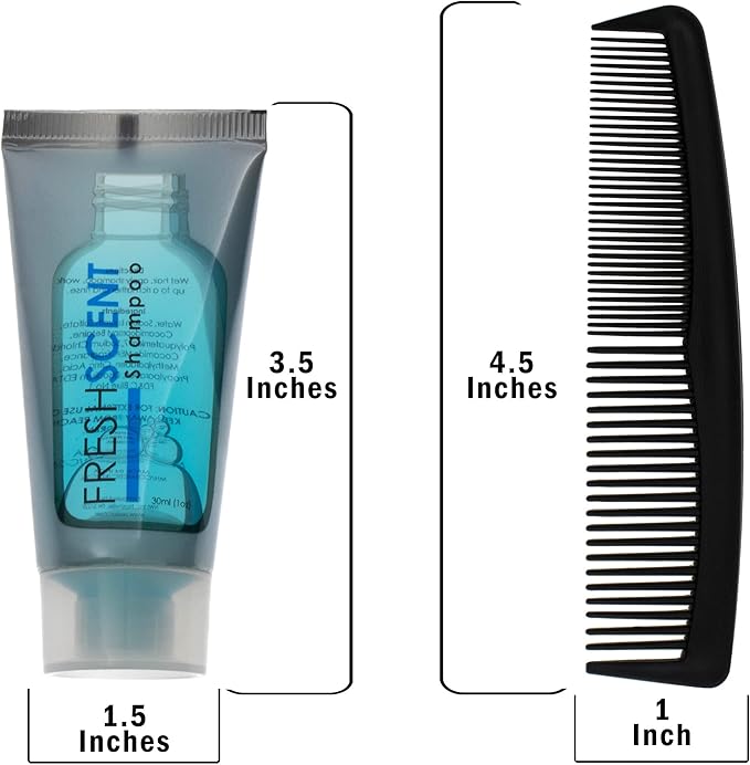 Moda West 96 Kits - Bulk Case of Wholesale Deluxe Toiletries for Men, Women, Travel, Charity, Homeless Shelters, 96 Disposable Hygiene Kits, Perfect for Hotels, Emergency Prep, and Donations
