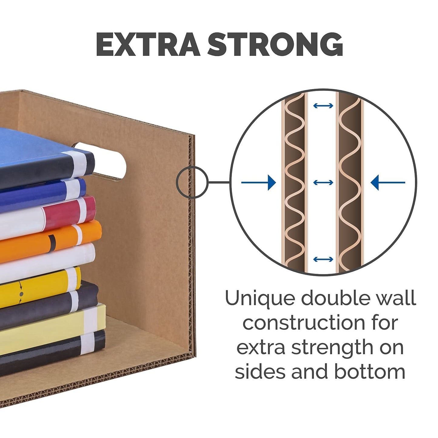 Bankers Box Small Classic Moving Box, 20-Pack, Reinforced Handles, Tape-Free Assembly, 15 x 12 x 10 Inches (7714210)
