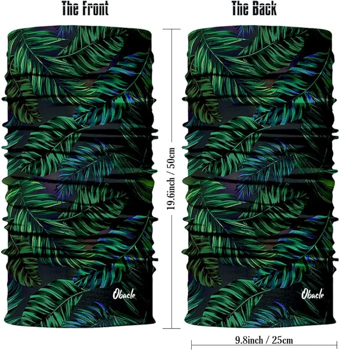 Obacle Neck Gaiter Face Mask Bandana for Dust Wind Sun Protection for Men Women