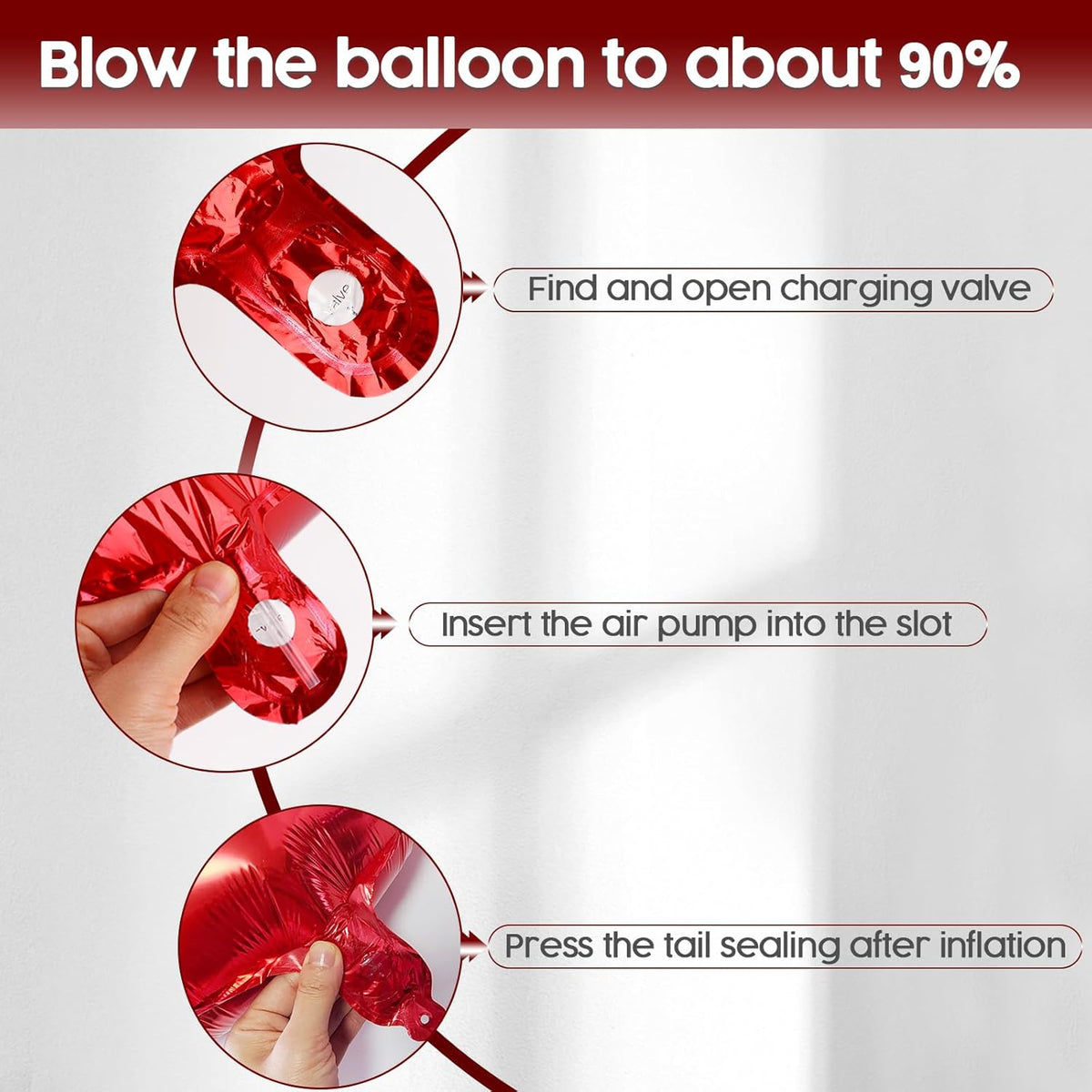 2026 Balloon - Red Birthday Number Balloons, 40 Inch Large Foil Balloons for Men Women Boys Girls Red Themed Birthday Decorations，Number 2026 Balloon