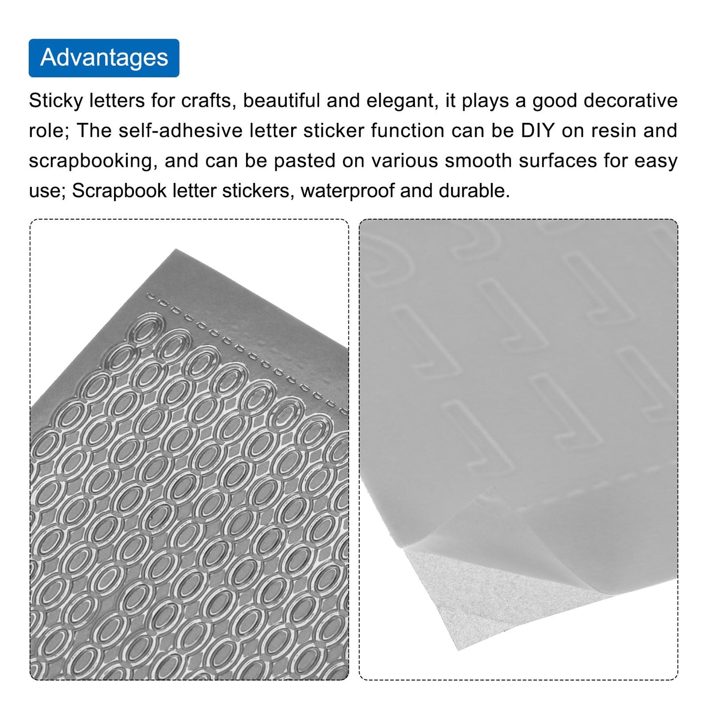 MECCANIXITY 10 Sheets Nail Silver Art Stickers Decals 3D Chains Line Metallic Sticker Holographic Self Adhesive for Nail Scrapbook DIY Decoration