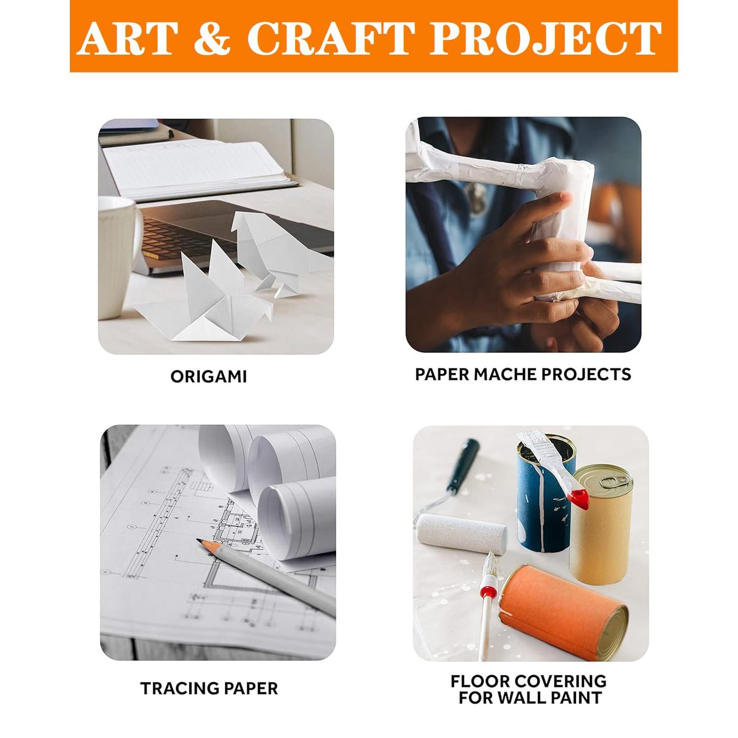 8.5"x11" Sketching Drawing Paper for Art Craft Supplies, White Paper for Sketch 200 Sheets