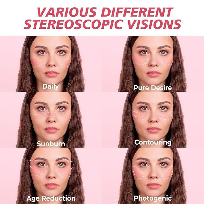 Blush Palette – Long-Lasting Waterproof Powder Blush, Natural Matte & Buildable Color, Smooth Blendable Finish for All Skin Tones, Ideal for Daily Makeup(02 ORANGE LIGHT)