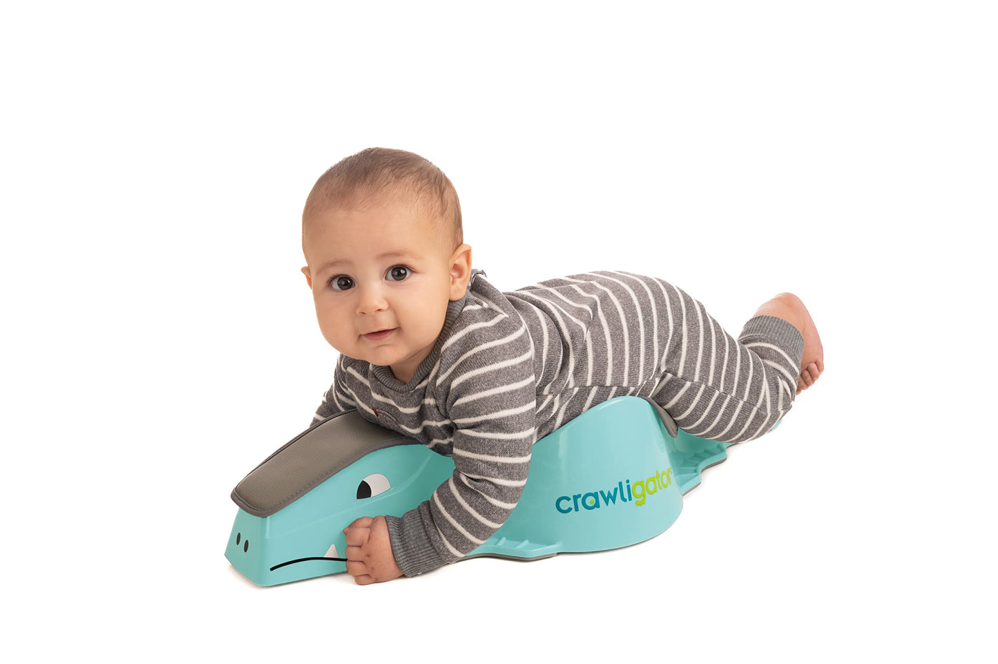 CRAWLIGATOR Tummy Time Mobility Toy for Infants 4-12 Months (Mint)