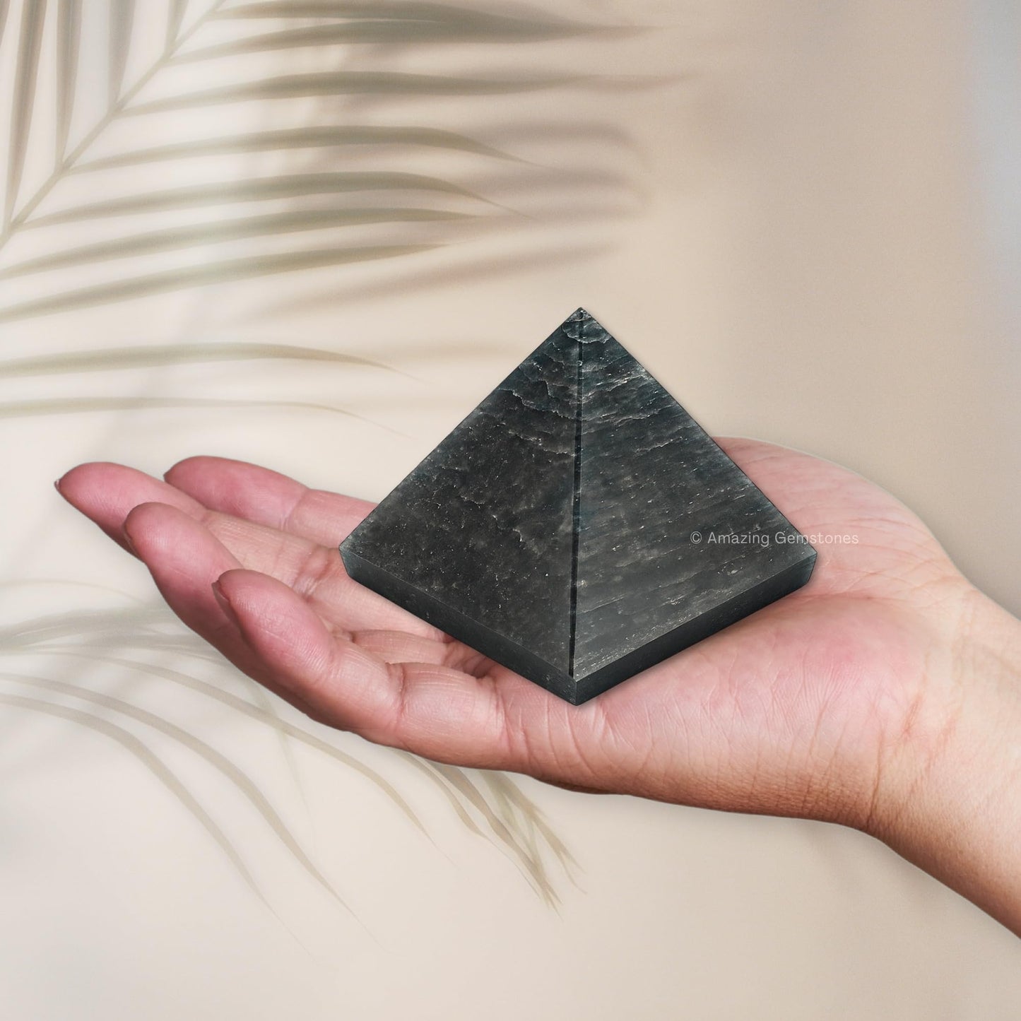 Amazing Gemstone Blue Aventurine Pyramid Crystal Healing Stones - 2" Great Pyramid Figurine of Natural Stone Pyramid for Meditation, Reiki, Chakra Balancing and Crystal Pyramids Grid