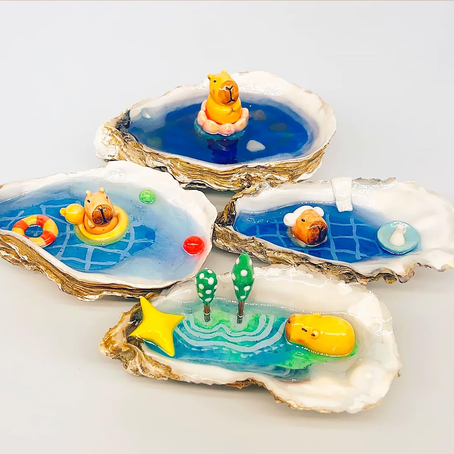 TaoQ C 20 PCS Oyster Shells 4"-5" Large Oyster Shells Natural Seashells for Crafts Beach Theme Party Fish Tank and Vase Filler Home Decoration