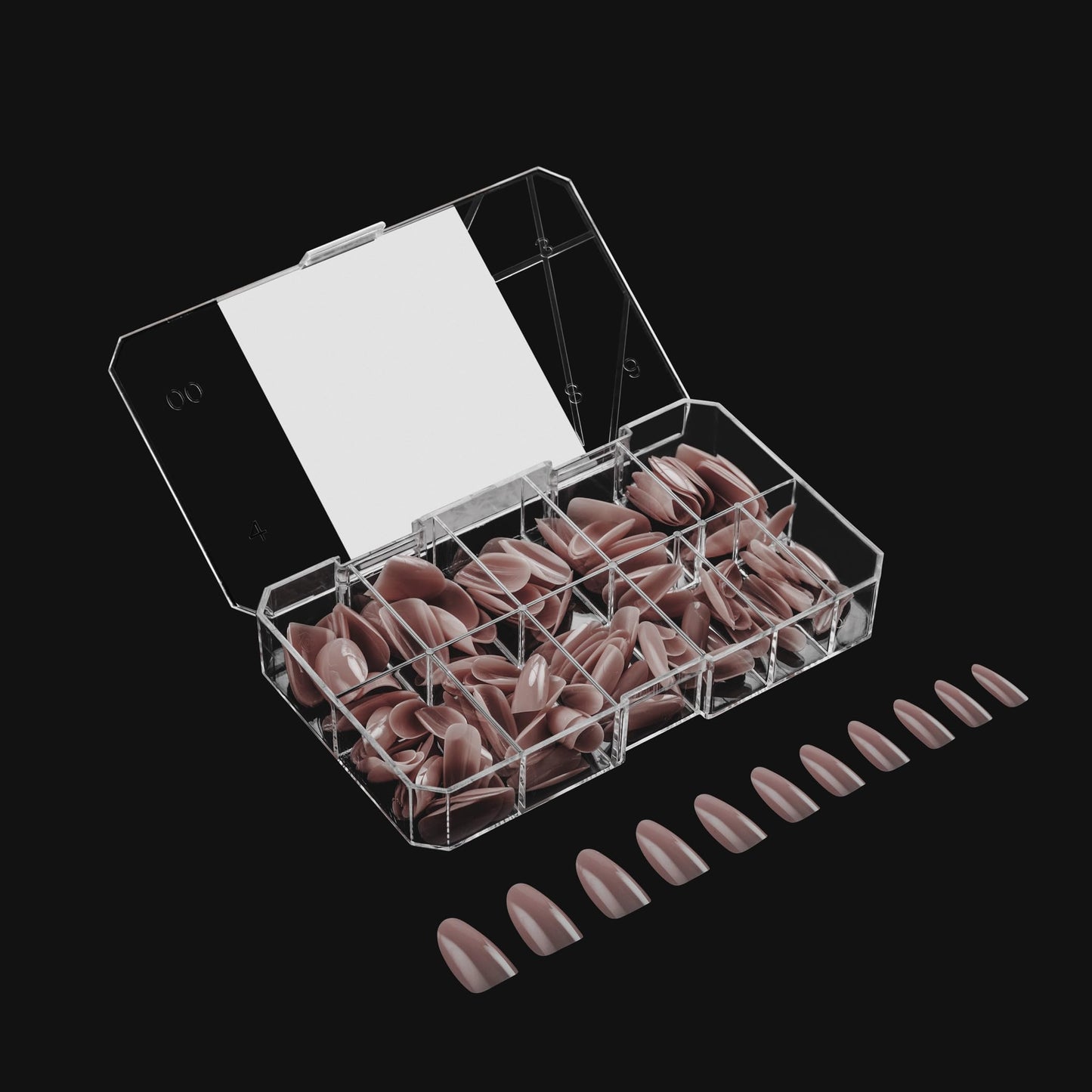Apres Neutrals Gel-X Mia Box Of Press On Nails, 11 Sizes 00-9, Soft Gel Nail Tip Box (150pcs) (Natural Round Medium, 150pcs)
