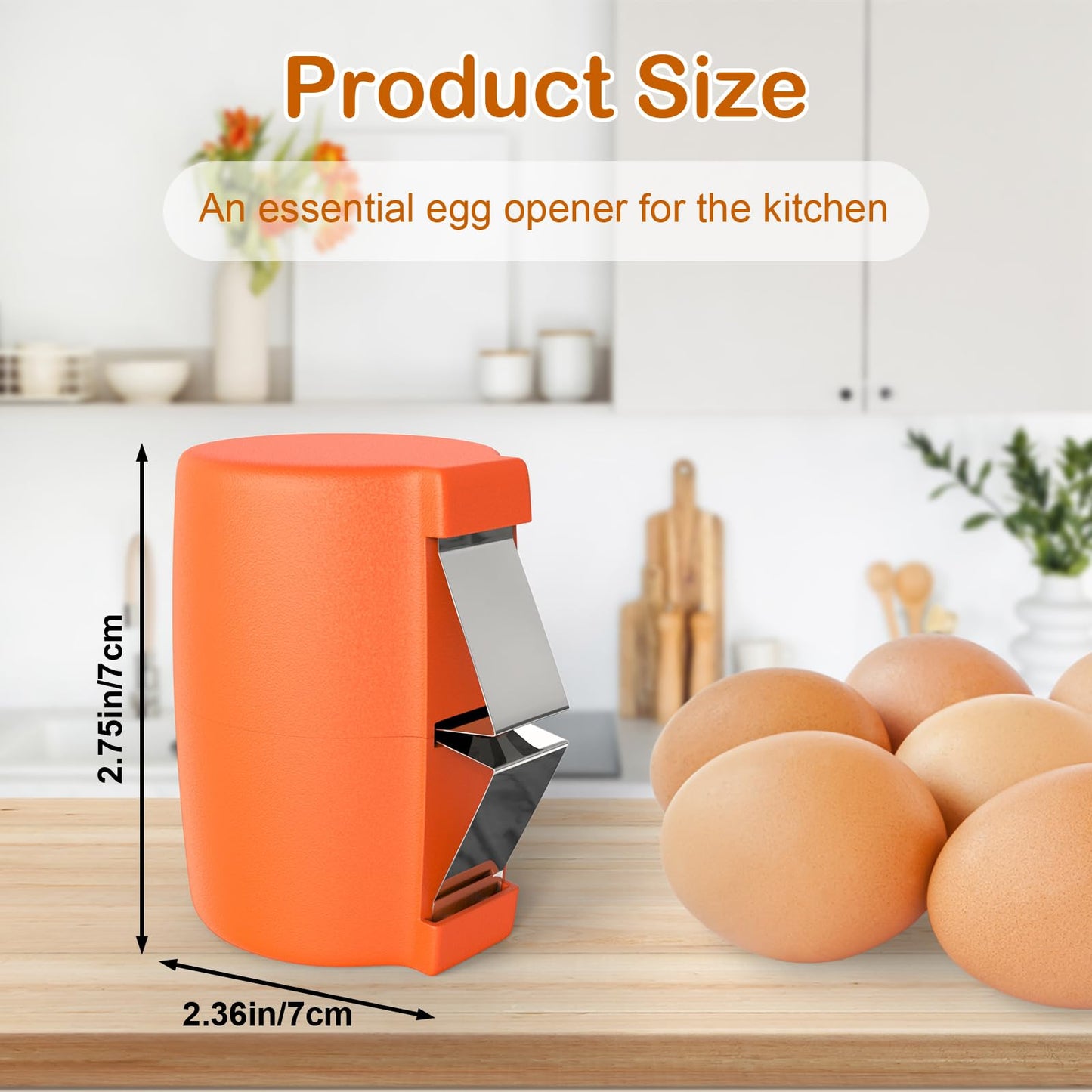 2026 New Upgrade Egg Cracker, Silicone Egg Shell Opener Suitable for Cracking Raw Eggs, Eggs Shell Breaker in Paper Box Packaging, Opens Egging with Ease, Kitchen Convenience Gadget