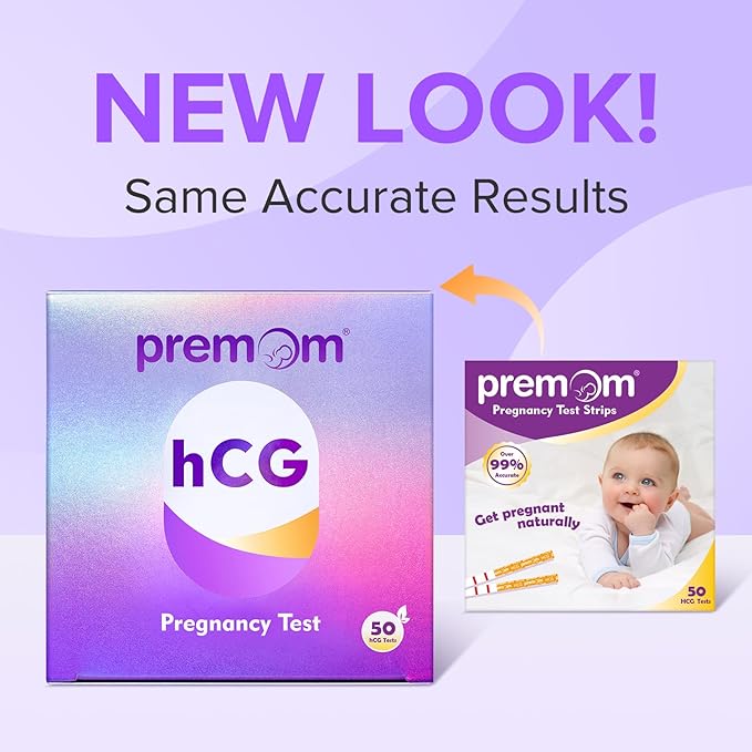 Premom Pregnancy Test Strips - Early Detection Pregnancy Test Kit Powered by Premom Ovulation Predictor APP (50 Count), Exp. 09/30/2025