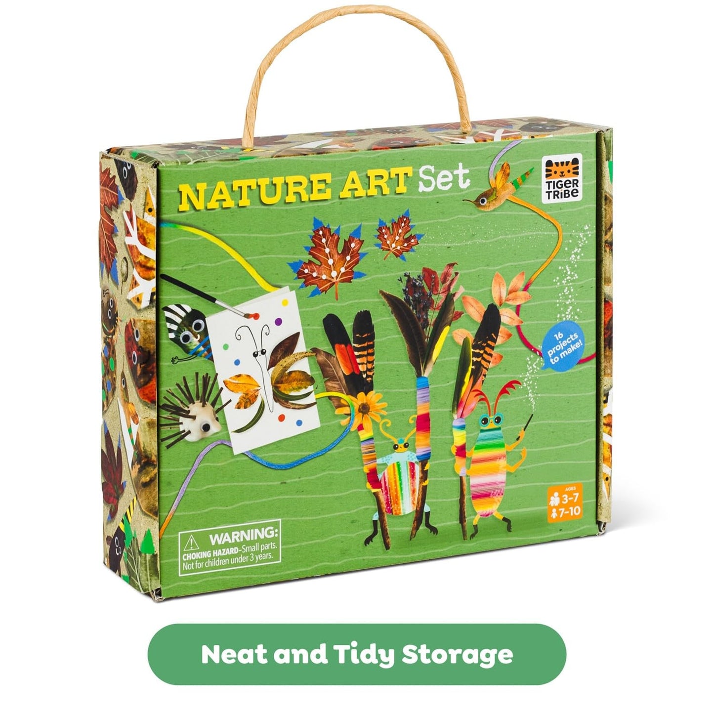 Tiger Tribe Nature Art Set for Kids: Creative Activity Set Turning Natural Treasures into Art; Supplies Included for Art Projects; Ages 3 and Up