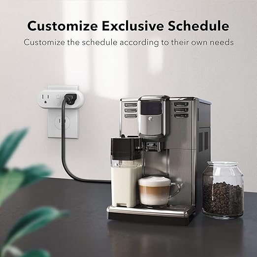 HBN Smart Plug 15A, WiFi&Bluetooth Outlet Extender Dual Socket Plugs Works with Alexa, Google Home Assistant, Remote Control with Timer Function, No Hub Required, ETL Certified, 2.4G WiFi Only