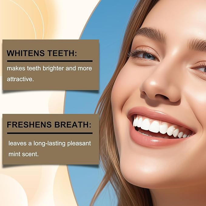 Tooth Refresh Toothpaste, Fresh Breath Toothpaste, Natural Oral Care & Enamel Repair, Helps Remove Coffee, Tea & Wine Stain(2PCS)