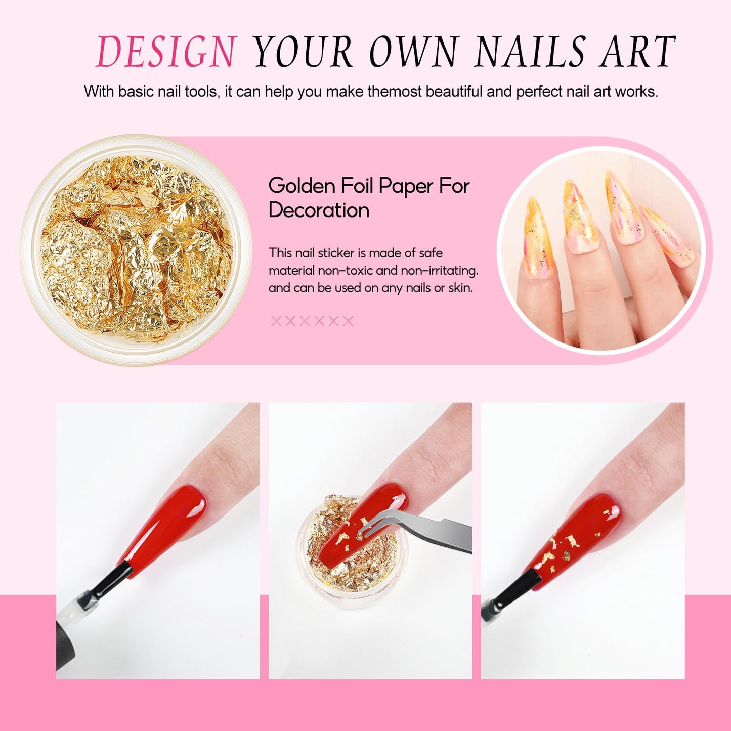 Acrylic Nail Kit with Drill and U V Light, Professional Nail Kit Acrylic Set for beginners with Everything 3PC Powder 24PC Glitter Fake Tips Decoration Nails Set DIY Home Salon