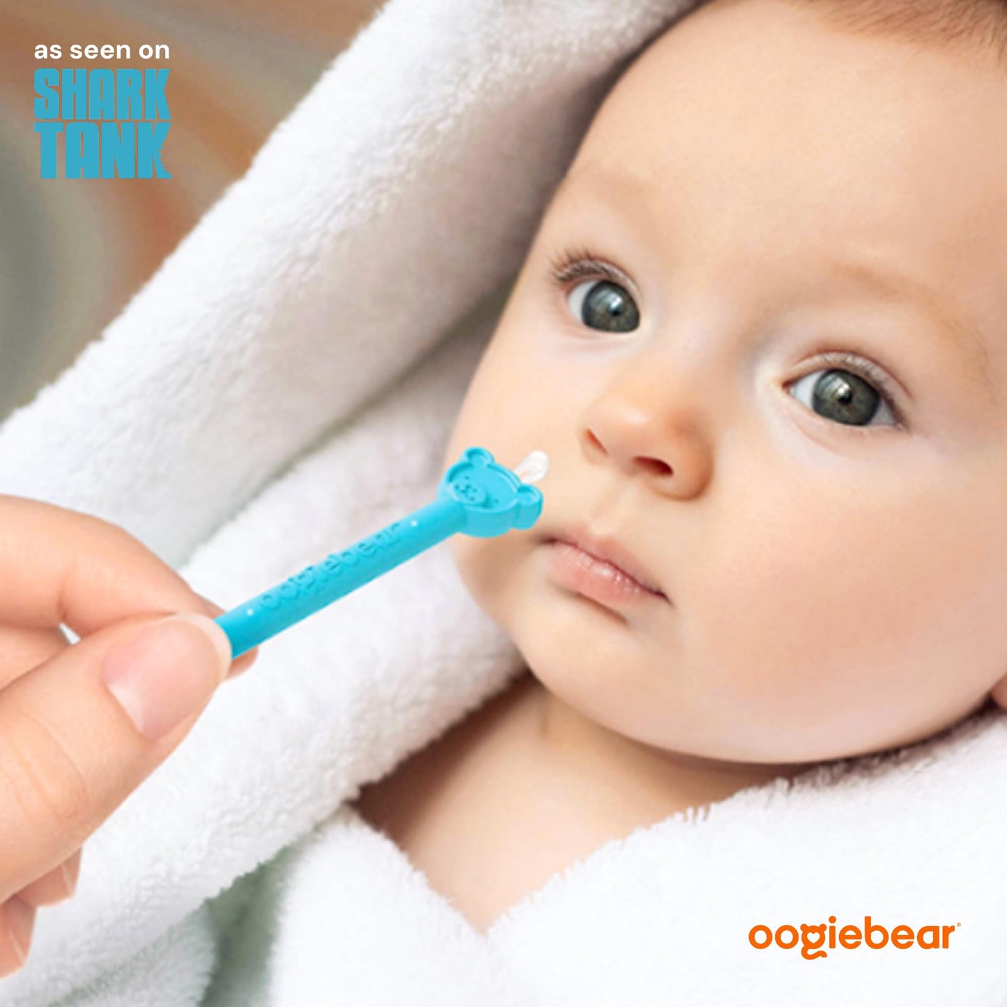 oogiebear: Baby Nose Cleaner & Ear Wax Removal Tool - Safe Booger & Earwax Removal for Newborns, Infants, Toddlers - Dual-Ended - Essential Baby Stuff, Diaper Bag, Raspberry & Seafoam with case