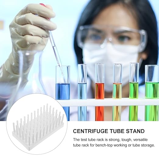 Test Tubes Braces 2 pcs Draining Plastic Tube Lab Holder Dryer Drying Test Laboratory Rack Stand Use for Peg Shelves Shelves Shelves Shelves Shelves Shelves Test Tube