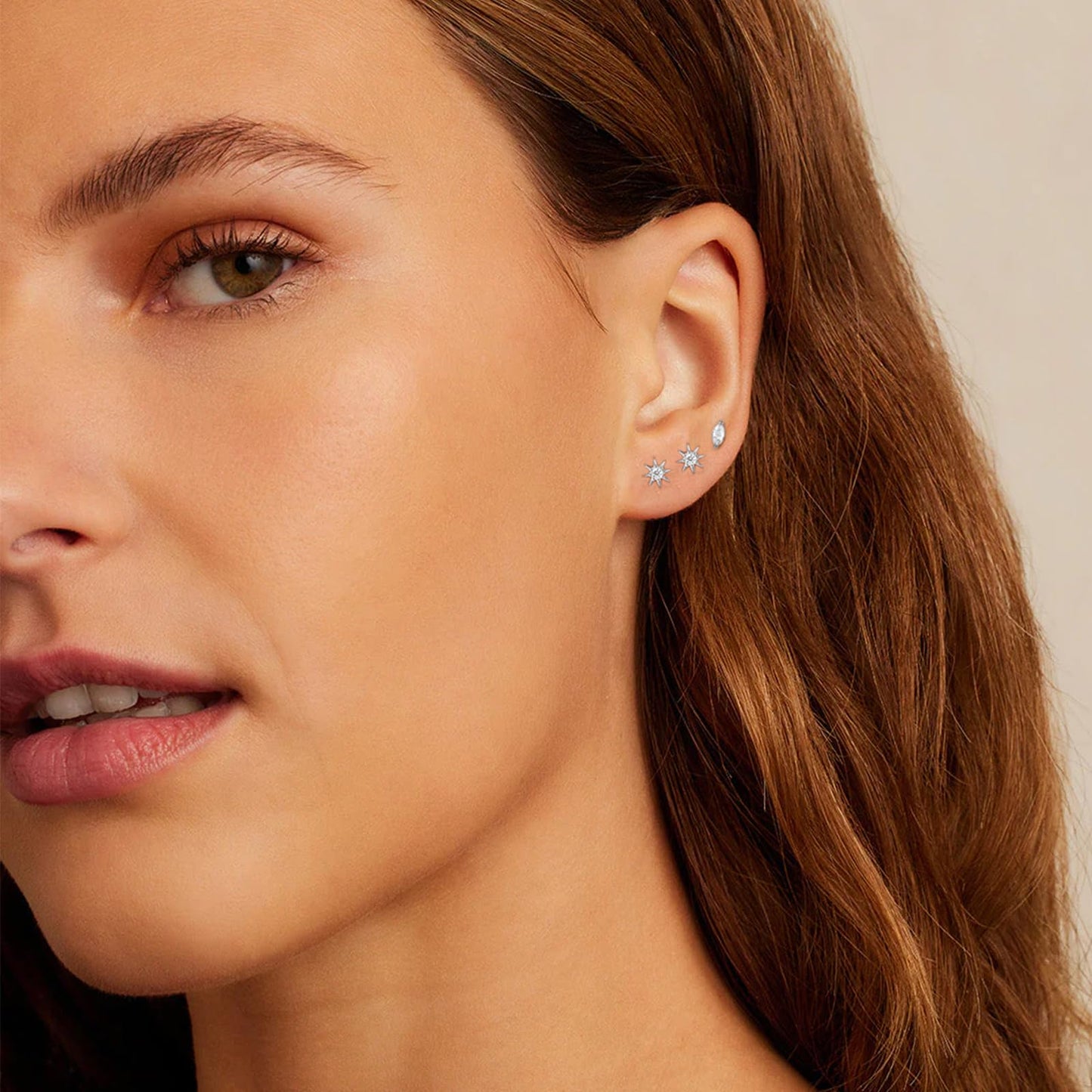 Stud Earrings for Women, 6 Pairs Hypoallergenic Cartilage Earrings for Multiple Piercing, Dainty Small Stackable Earrings Set