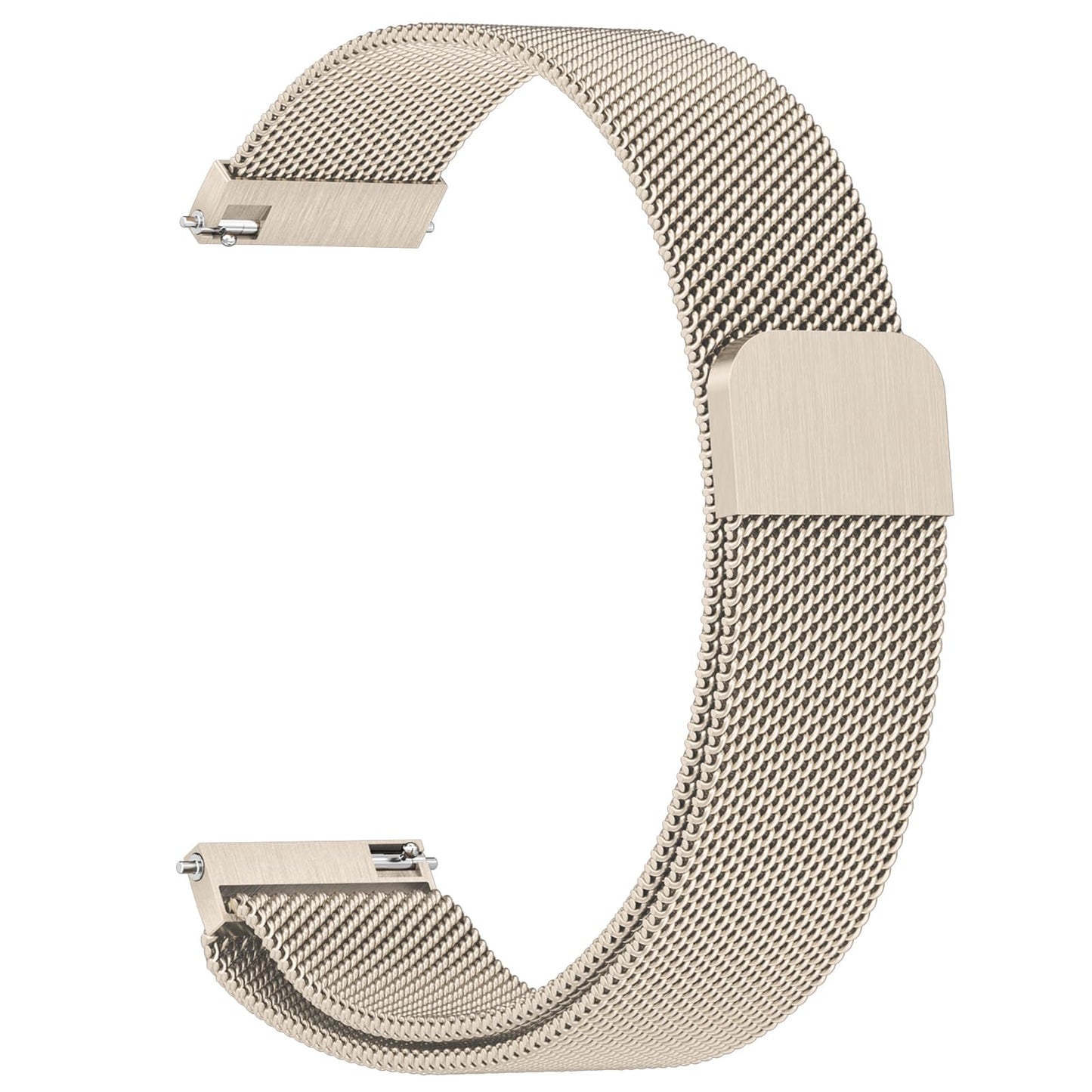 Vanjua 18mm Watch Band Quick Release Replacement Wristbands, Stainless Steel Metal Mesh Loop Adjustable Magnetic Replacement Straps Bands for Men Women