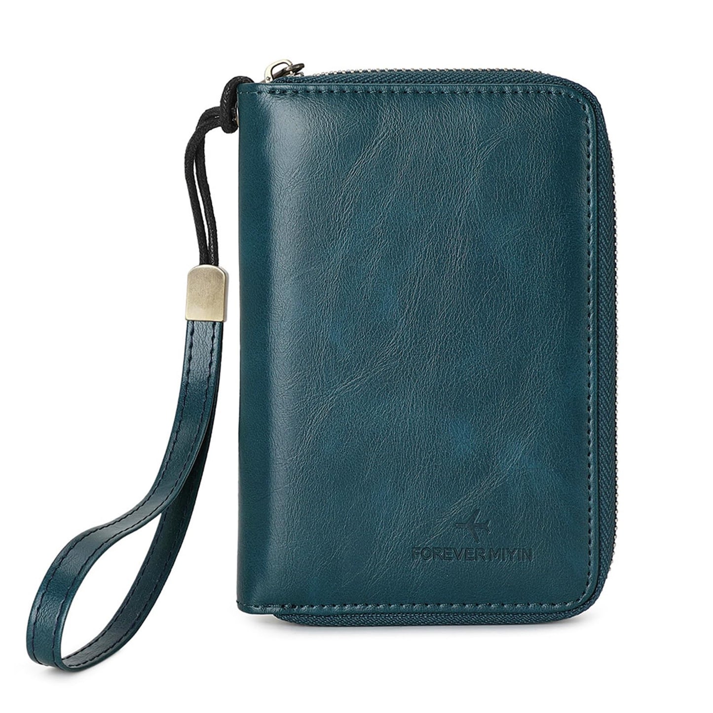 LEEXTON RFID Blocking Passport Holder for Wallet,with Zipper Travel Wallet Credit Cards Case Women Men Passport Cover Wallet