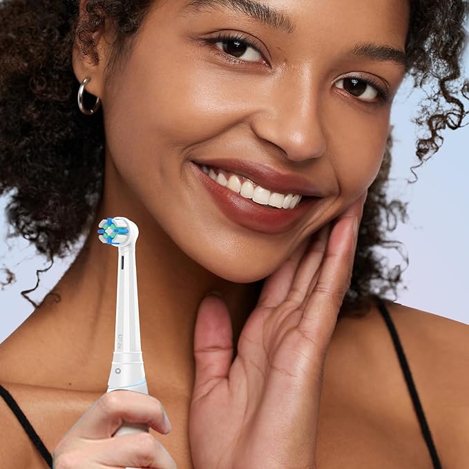 12pcs iO Replacement Heads Compatible with Oral B IO 2/3/4/5/6/7/8/9/10 Series Electric Toothbrush,Compatible with Oral B io Series Toothbrush Heads with Medium Bristles,White