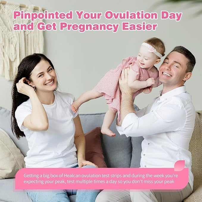 Ovulation Tests with Cups, Bulk Ovulation Test Strips for Women, HEAL-CHECK Ovulation Predictor Kit, Accurate Fertility Tests for Home, Individually Wrapped 5mm LH Strips FSA HSA Eligible 30 Count