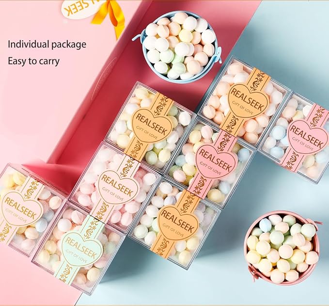 REALSEEK Mixed flavors mint candy, 0 sugar content and Vegan, multiple flavors tickle taste buds, freshen the breath, pocket-sized, a date essential, 4 packs (3.35 ounces)