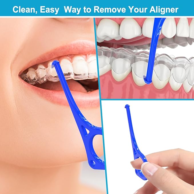 Retainer Case, Cute Slim Orthodontic aligner case Compatible with Invisalign, 2 sets mouth guard case with Removal Tool & Brush, black.