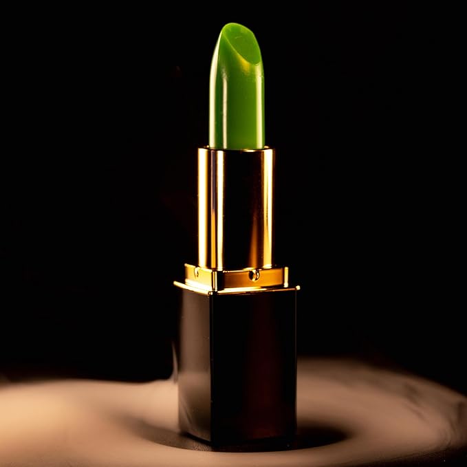 L’Paige Color-Changing Lipstick - Bold Pink-Fuchsia w/a Satin Finish, Green to Pink Color Transformation, w/Aloe Vera, Long-Lasting, & Moisturizing Formula for Smooth, Hydrated Lips, Shade LGR