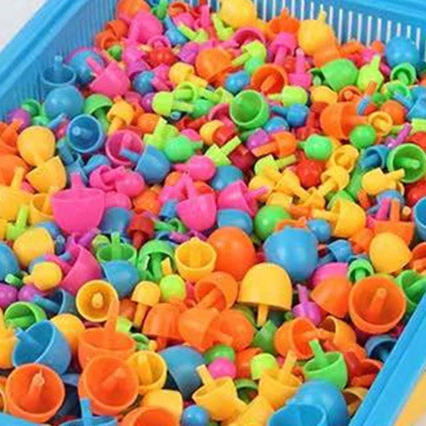 Colaxi Mushroom Nails Pegboard Fine Motor Skill Occupational Activities, 296pcs Nail Beads
