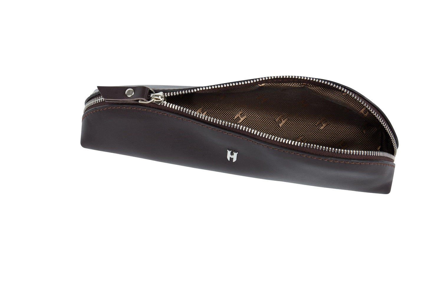 HELMBROOK London 3-Pc Premium Full-Grain Leather Desk Organizer Set | Mat, Pencil Case & Tray | Chic Decor Accessories | Gift for Christmas, Birthday & Anniversary, Brown