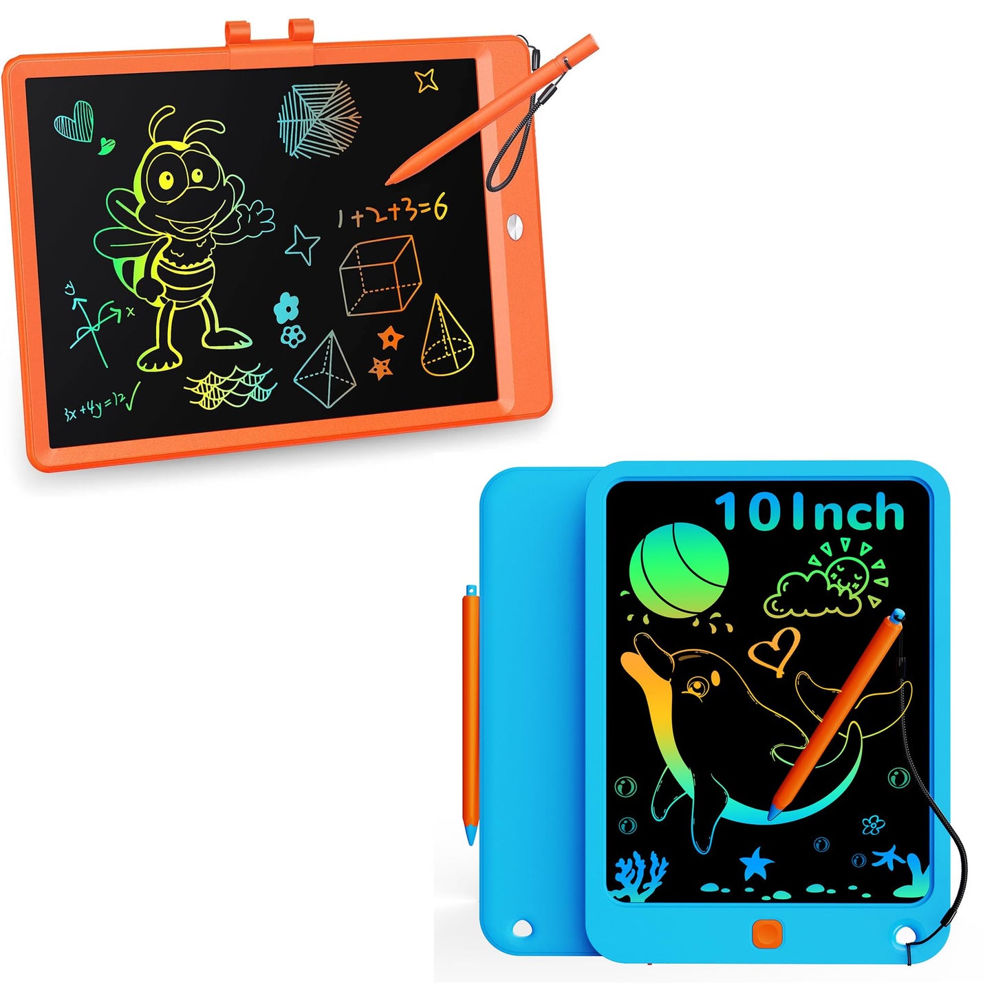 KOKODI LCD Writing Tablet for Kids 10 Inch, Toys for 3 4 5 6 7 8 9 10 Years Old Boys and Girls, Colorful Doodle Board