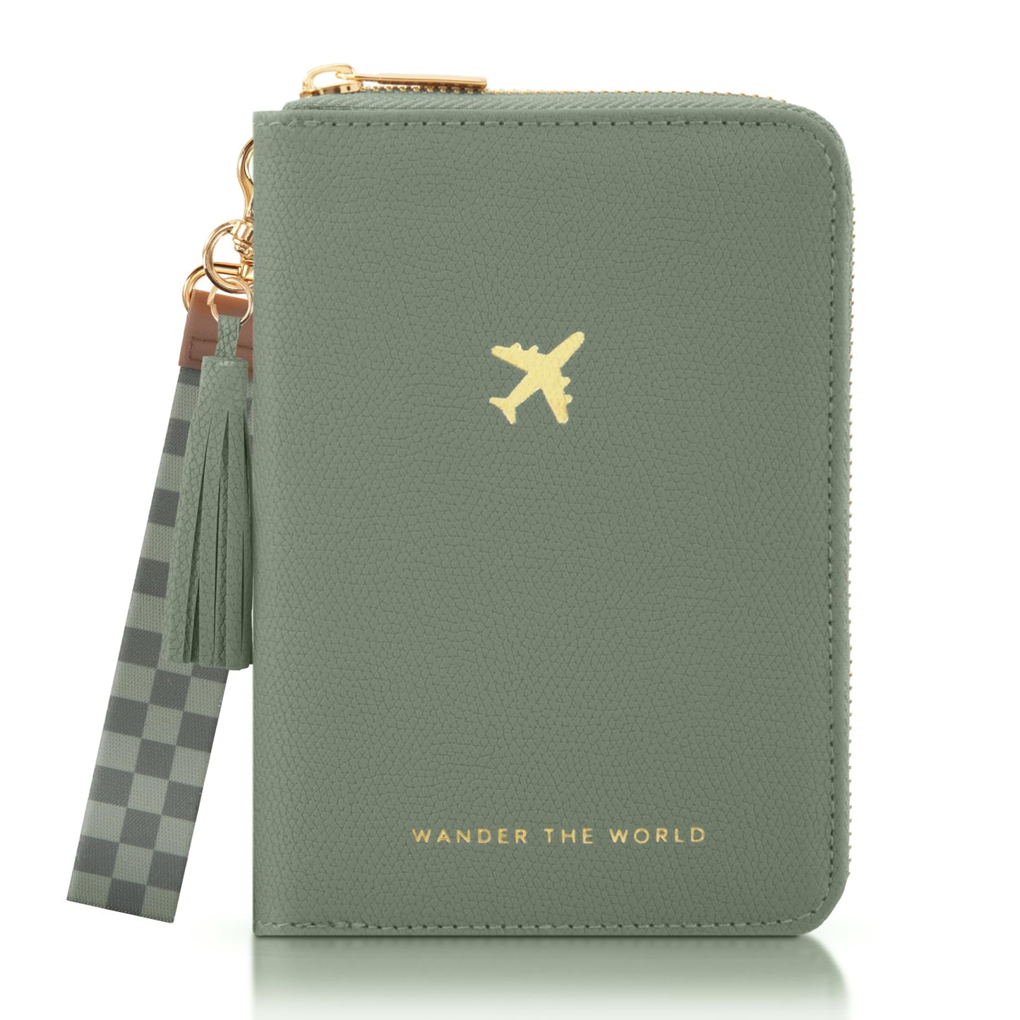Beautiful Passport Holder for Travel with Wristlet Strap - All-in-One Wallet for Women with Card Slots and Tassel Keychain - Perfect RFID Blocking Case to Keep Your Travel Documents Organized & Safe