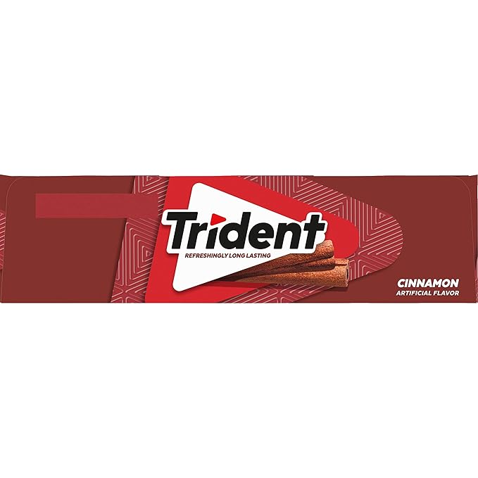Trident Cinnamon Sugar-Free Chewing Gum, 12 Packs of 14 Pieces (168 Total Pieces)