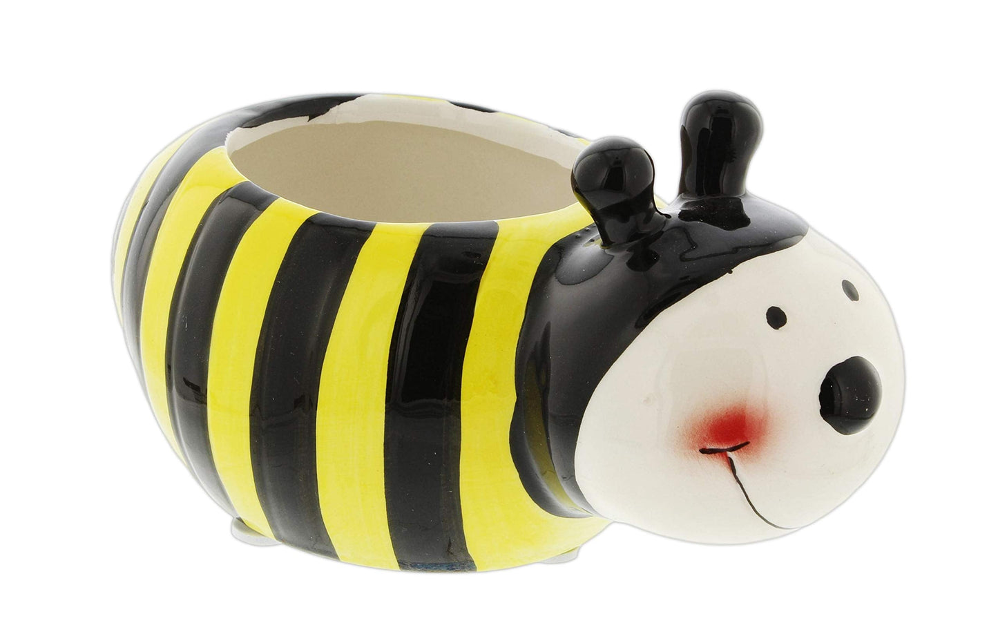 Lucky Winner Whimsical Bumblebee Planter Pot - Decorative Bee Insect Plant Pot for Indoor Outdoor Home Garden Decor (Medium)