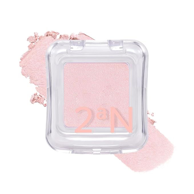 2aN Pure Glash Highlighter – Glass-Like Sheen Powder Highlighter for a Natural, Radiant Glow | Buildable, Long-Lasting, Lightweight Formula (CLEAR, 0.8oz)