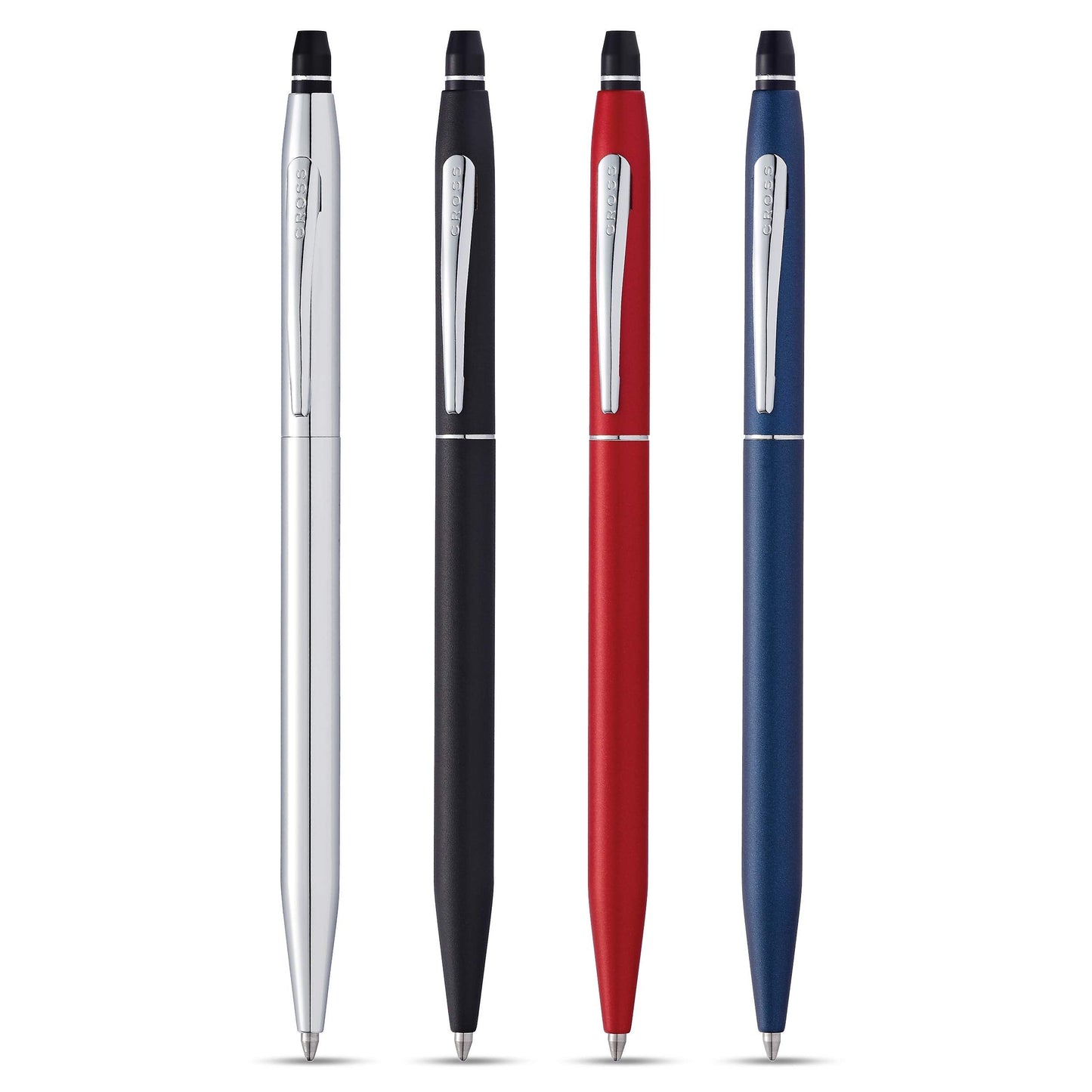 Cross Click Chrome Ballpoint Pen - High-End Writing Tool for Versatile Use - Smooth Writing & Journaling - Elegant Accessory - Long-Lasting - Black Ink - Includes Gift Box