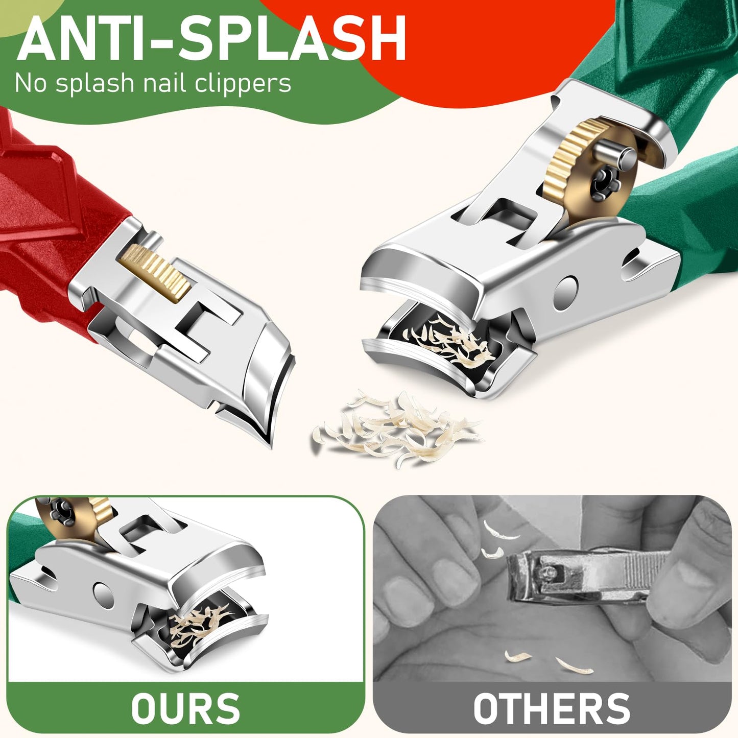 2026 Toenail Clippers for Thick Toenails, Wide Opening Nail Clippers, Heavy Duty Ingrown Toenail Clippers Nail Cutters, Ultra Sharp Slanted Nail Clippers with Long Handle