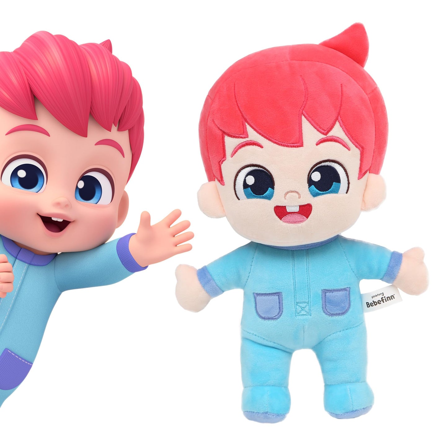 Pinkfong Bebefinn Plush Toy - Soft Cuddly Premium Plush Toy for Kids - Ages 1-5