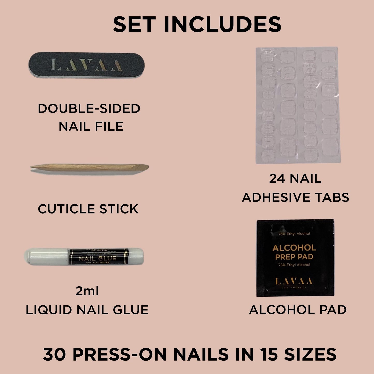 GLAZED NUDE Press-On Nails by Lavaa Beauty | Short Square Nude Pearly Chrome Finish