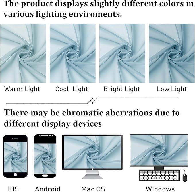 Lecloud Sky Blue Sheer Curtains 72 Inches Length 2 Panels, Lightweight Dual Rod Pockets Voile Living Room Bedroom Curtain & Panel, Durable Farmhouse Window Drapes, 40x72 Inch